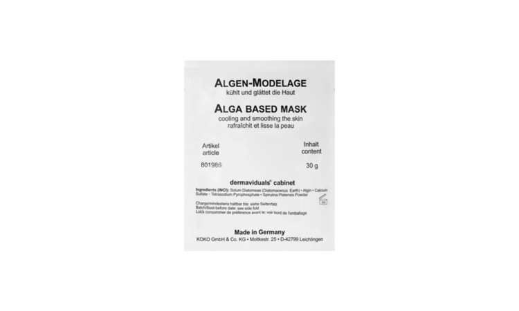 DERMAVIDUALS - Alga based mask