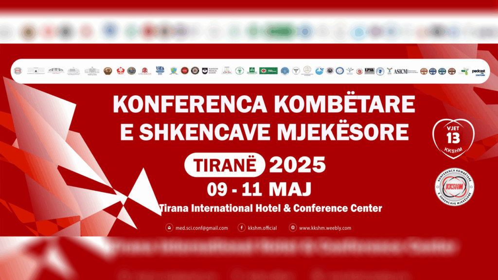 Participation in the 13th National Medical Sciences Conference – Tirana International Hotel, May 9–11