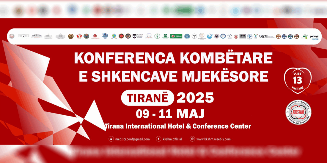 Participation in the 13th National Medical Sciences Conference – Tirana International Hotel, May 9–11